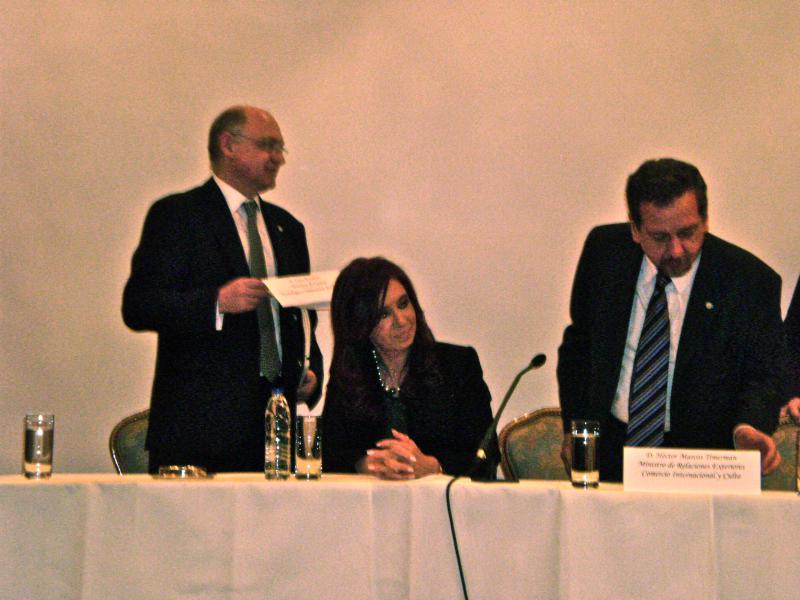 Cristina Fernández am Mittwochabend in Berlin
