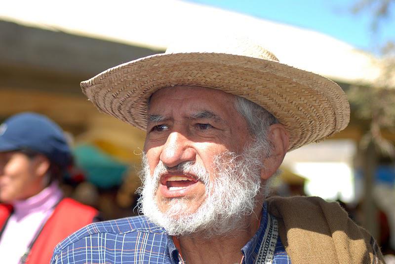 Hugo Blanco Caldos auf dem IV. kontinentalen Gipfel der Indigenas in Abya Yala, Peru, im Jahr 2009