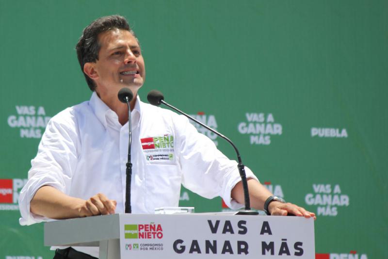 Enrique Peña Nieto, der zum Sieger der Präsidentschaftswahlen in Mexiko erklärt wurde
