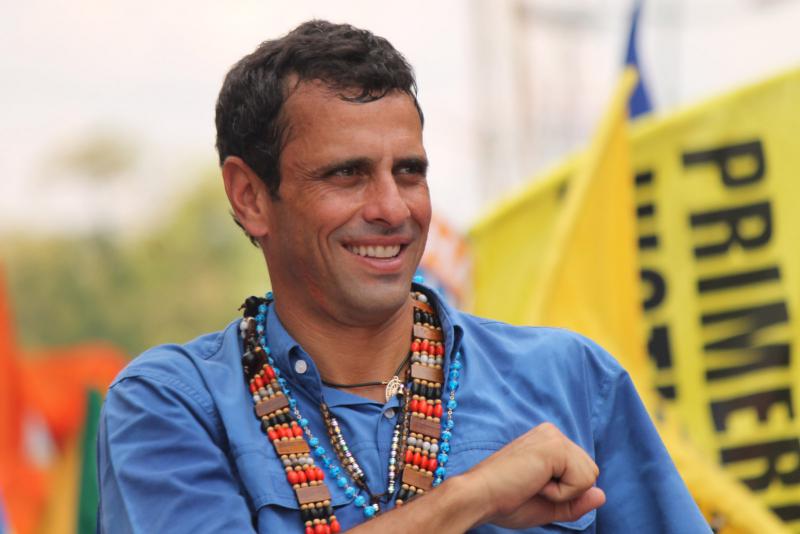 Henrique Capriles in Cojedes im Zentralosten Venezuelas