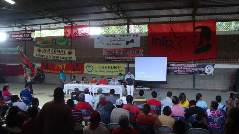 Aktivisten diskutierten in El Progreso über die Zukunft der Widerstandsbewegung in Honduras