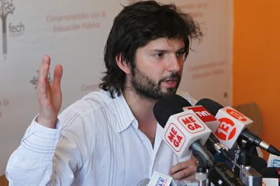 Gabriel Boric, einer der Sprecher von CONFECH