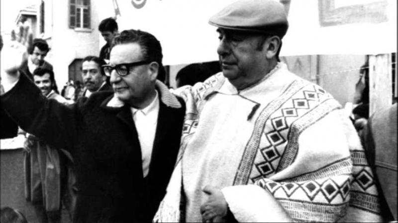 Allende und der chilenische Dichter Pablo Neruda