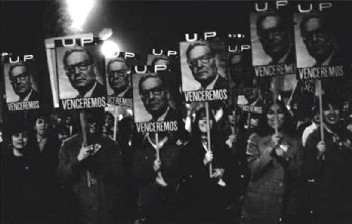 Unterstützer Allendes demonstrieren nach dem ersten Putschversuch im Juni 1973