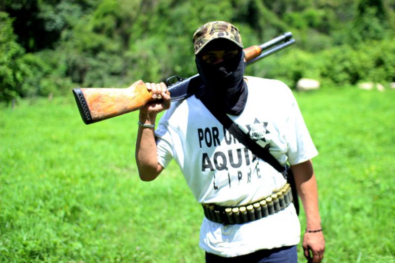 Paramilitärischer Selbstschutz: Mitglied einer Bürgerwehr in Michoacán