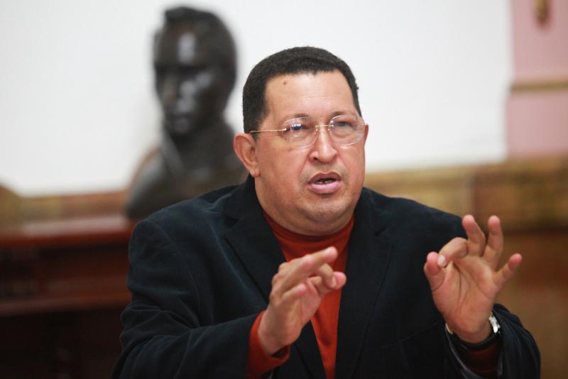 Hugo Chávez während des Treffens des Ministerrats am 20. Oktober 2012