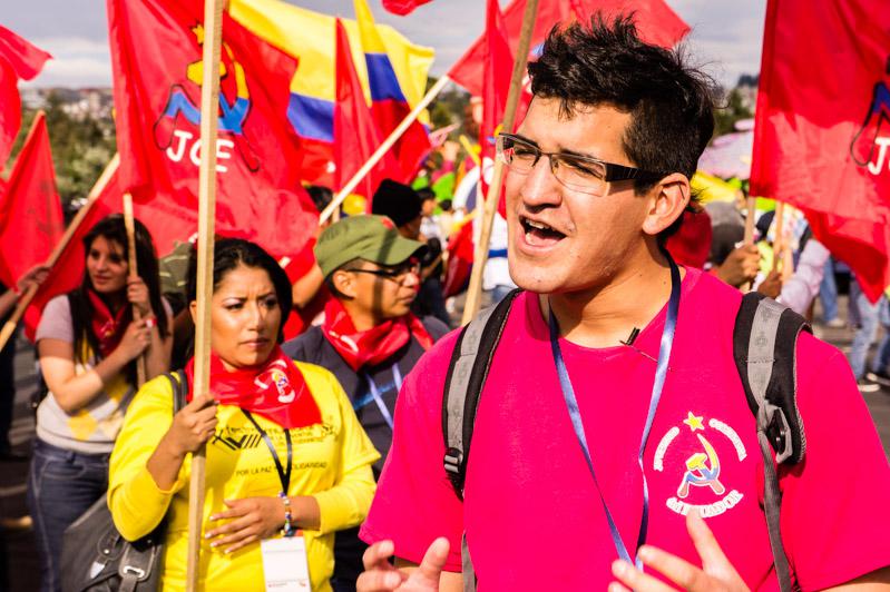 Der Parlamentsabgeordnete Diego Vintimilla von der JCE im Interview