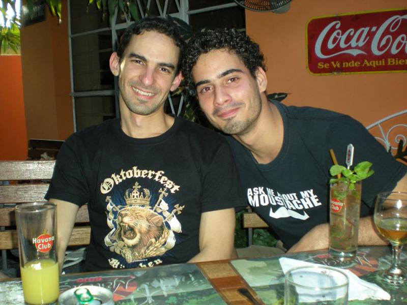 Yoel González und Mario López in Havanna