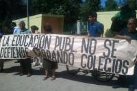 Die Schülerorganisation Cones protestierte schon im vergangenen Jahr gegen die systematische Schließung öffentlicher Schulen