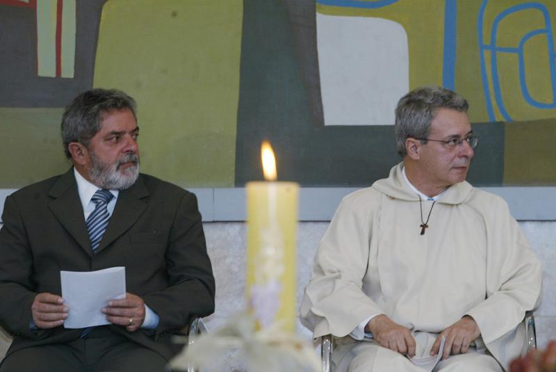 Präsident Lula da Silva und der Theologe Frei Betto