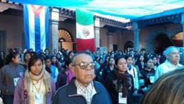 Teilnehmer des Solidaritätskongresses in Mexiko-Stadt