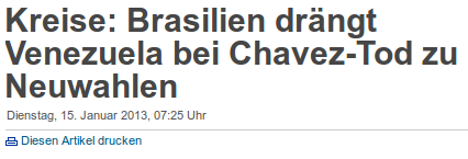 Die Überschrift der Reuters-Meldung