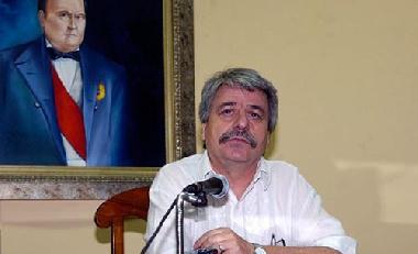 Ricardo Canese, Kandidat für das Parlament und Generalsekretär der Frente Guasú, im Juli 2012