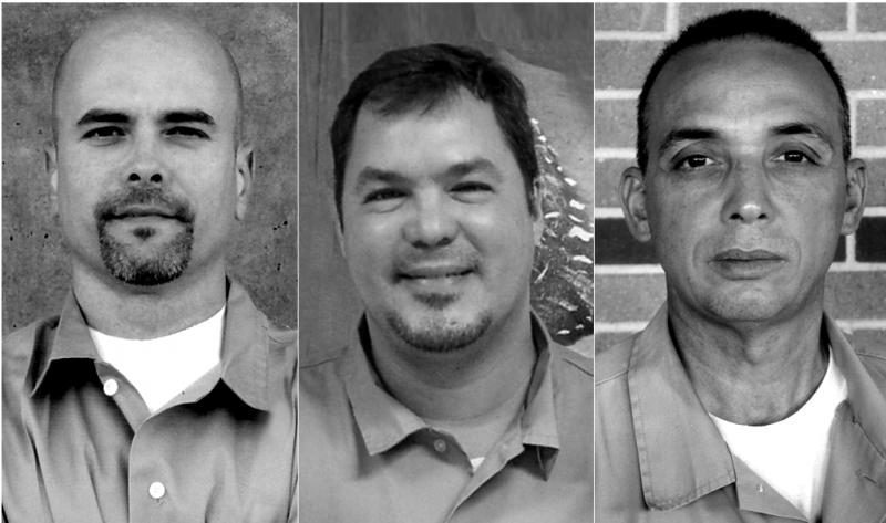 Die drei in den USA inhaftierten Kubaner Gerardo Hernández, Ramón Labañino, Antonio Guerrero