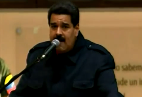 Maduro bei der Bekanntgabe der Entscheidung, die Beziehungen zu Panama abzubrechen