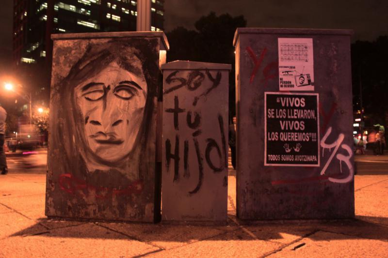Graffito in Mexiko-Stadt. "Ich bin dein Sohn" Graffito in Mexiko-Stadt. "Ich bin dein Sohn"