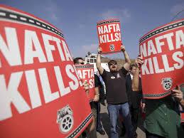 Demonstration gegen NAFTA in Mexiko