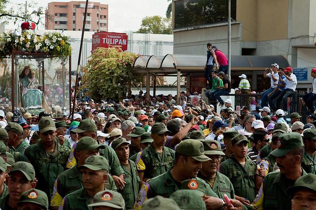 Sollen sich auf militärische Rolle besinnen: Soldaten in Venezuela