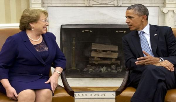 Chiles Präsidentin Michelle Bachelet und US-Präsident Barack Obama werden zu den zwölf Unterzeichnern des Transpazifischen Freihandelsabkommens gehören