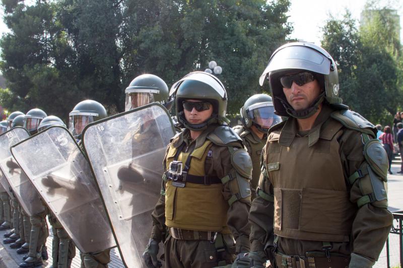 Die Polizei zeigte sich eher grimmig Die Polizei zeigte sich eher grimmig