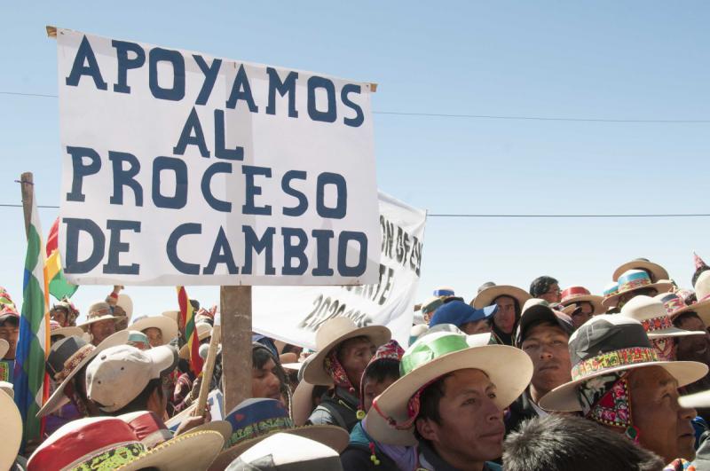 "Wir unterstützen den Veränderungsprozess" - Teilnehmer bei der Versammlung in Cochabamba