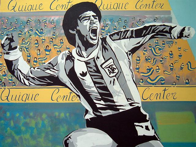 Graffito von Maradona – hat er Chancen in einer reformierten Fifa?