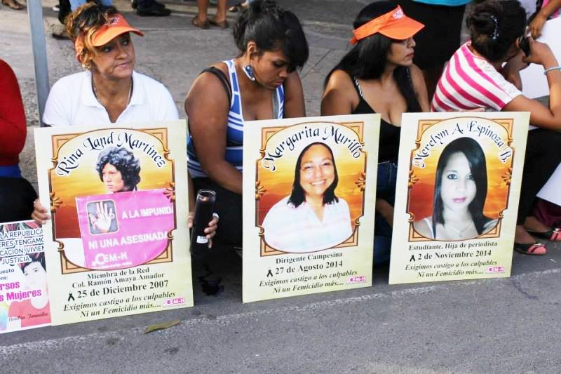 Protesteaktion gegen Morde an Frauen in Honduras