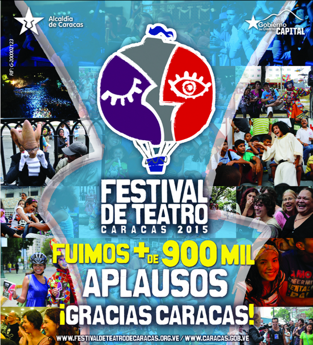 Plakat zum Festival-Ende: "Wir waren mehr als 900.000 – Beifall – Danke, Caracas" Plakat zum Festival-Ende: "Wir waren mehr als 900.000 – Beifall – Danke, Caracas"