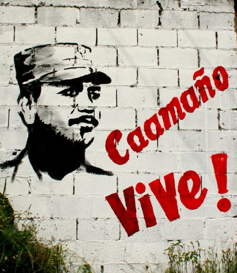 Wandbild in Santo Domingo: Rebellenführer Oberst Francisco Caamaño (1932 – 1973)