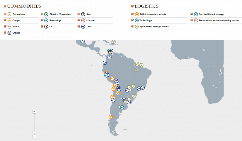 Glencore-Aktivitäten in Lateinamerika