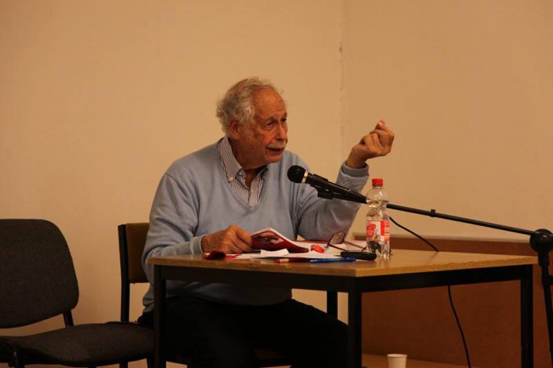 Victor Grossmann sprach bei der dritten Veranstaltung über die Erfahrungen der internationalen Brigaden im spanischen Krieg (1936-39) und ihre Bedeutung für heute