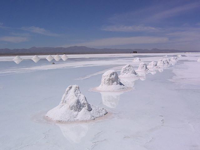 Voll mit Lithium: der Salar de Uyuni in Bolivien