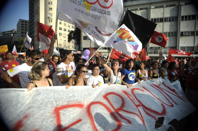 Demonstration gegen das Amtsenthebungsverfahren am 16. Dezember in Rio de Janeiro