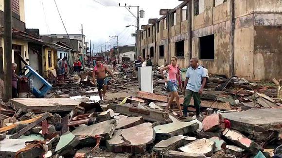 Die Stadt Baracoa in der kubanischen Provinz Guantánamo nach dem Durchzug des Hurrikan "Matthew"