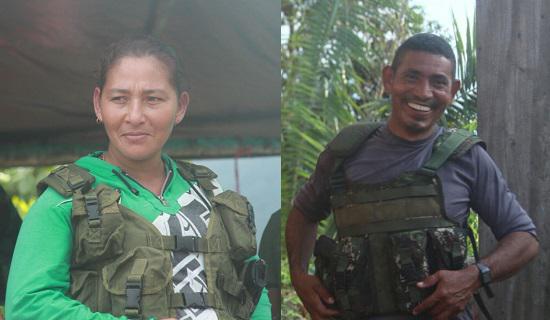 Die Farc-Mitglieder 'Mónica' und 'Joaco' wurden nach Augenzeugenberichten von Scharfschützen der kolumbianischen Streitkräfte getötet