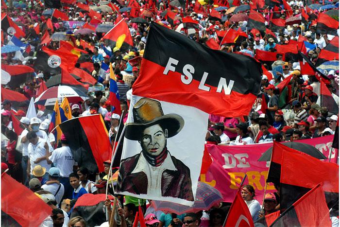 Kundgebung am 19. Juli 2016 in Managua zum Jahrestag der Sandinistischen Revolution