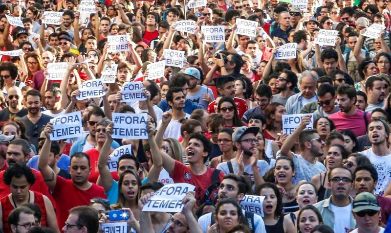 "Temer raus": Die  De-facto-Regierung in Brasilien wird auch vom größten Gewerkschaftsverband CUT nicht anerkannt