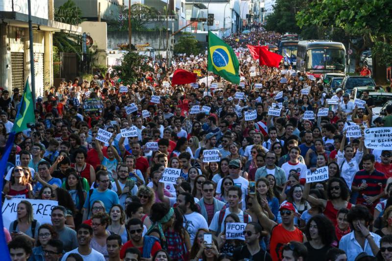 Demonstration am Sonntag in São Paulo: "Temer Raus"