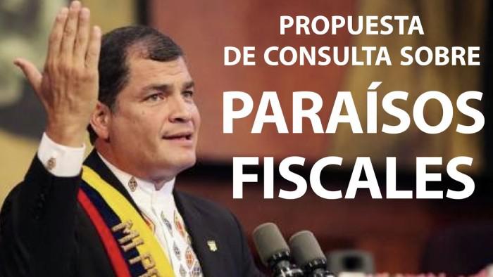 Präsident Rafael Correa in Ecuador hatte die Frage zur Volksabstimmung über Geld und Vermögen in Steueroasen beim Verfassungsgerichtshof eingebracht