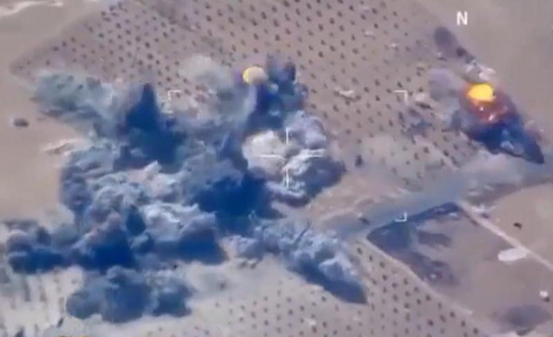 Am 19. Juli ließ Frankreichs Staatspräsident Hollande das Dorf Tokhar Manbij im Norden Syriens bombardieren
(Screenshot)