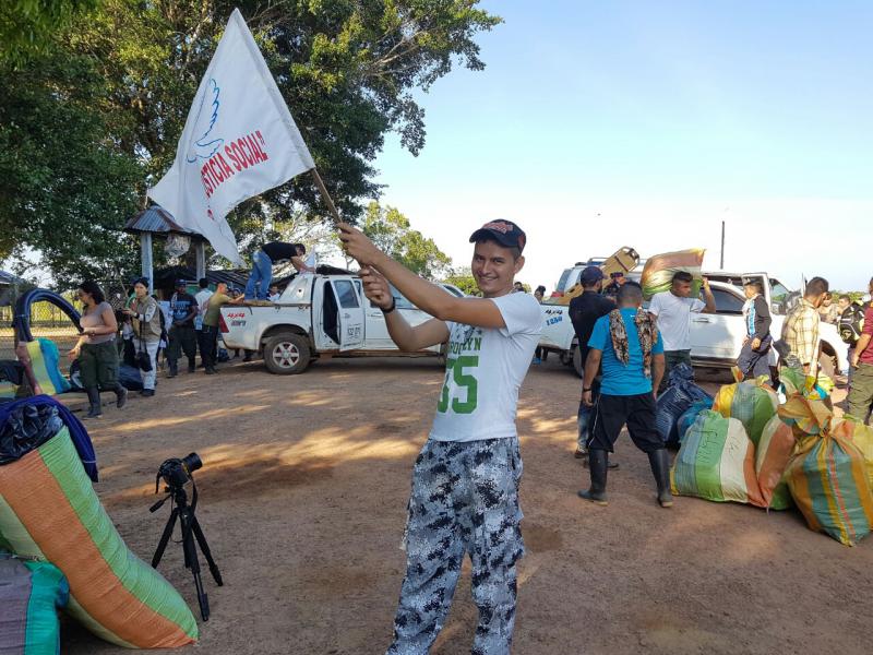 Seit dem 6. Dezember haben sich Farc-Guerilleros auf den Weg gemacht Seit dem 6. Dezember haben sich Farc-Guerilleros auf den Weg gemacht
