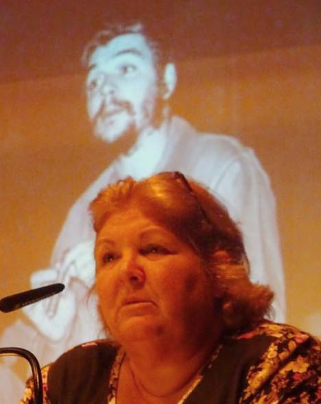 Dr. Aleida Guevara March bei einer von sieben Veranstaltungen im September in der Schweiz
