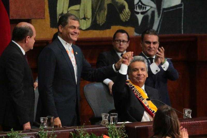 Amtsübergabe am 24. Mai 2017: Lenín Moreno tritt die Nachfolge von Rafael Correa als Präsident von Ecuador an