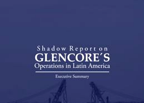 Cover des neuen "Schattenberichtes" über Glencore, die weltweit größte im Rohstoffhandel tätige Unternehmensgruppe mit Hauptsitz in der Schweiz