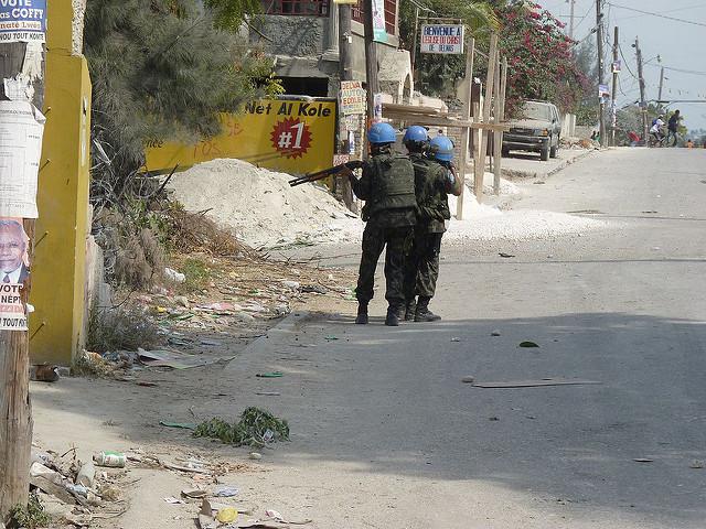 Minustah-Soldaten in Haiti. Von Beginn an unbeliebt