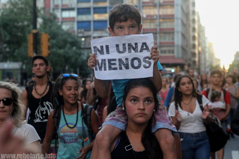 Protest gegen Frauenmorde in Uruguay