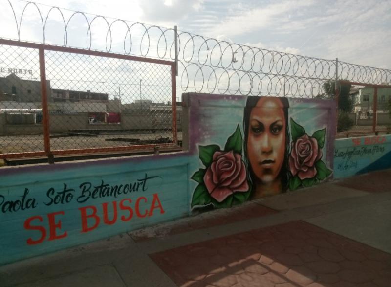 Eines von vielen Wandgemälden in der Stadt, die versuchen, die Erinnerung an die Verschwundenen und die Forderung nach Gerechtigkeit wachzuhalten
