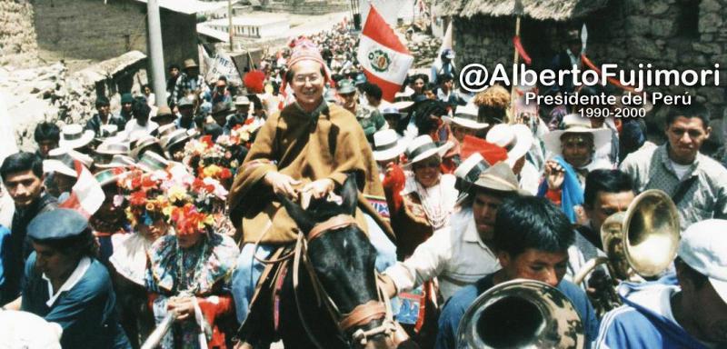 Titelbild des Twitter-Accounts von Alberto Fujimori, den er seit 2013 betreibt