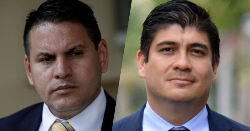Treten bei der Stichwahl in Costa Rica an: Fabricio Alvarado (links) und Carlos Alvarado