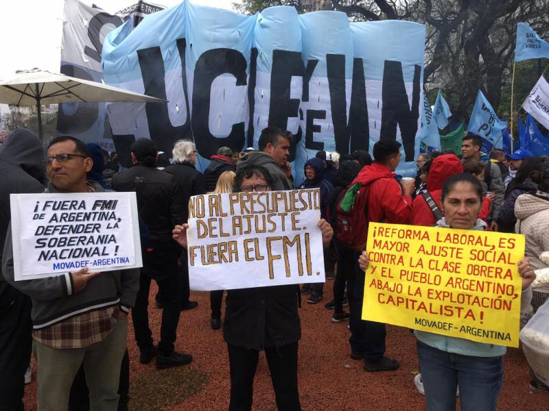 Zehntausende protestierten in Buenos Aires gegen den "Sparhaushalt" nach Maßgaben des IWF